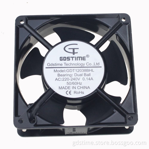 240V AC 12038 4.7inch 120x120x38mm Power Industrial Fan